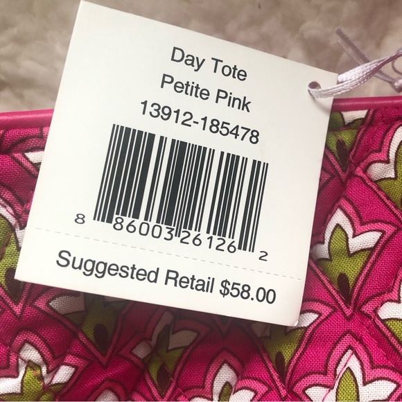 VERA BRADLEY DAY TOTE IN PETITE PINK - Picture 9 of 10
